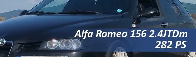 Chiptuning Alfa Romeo 156 2.4 JTDm 175 PS + turbo, intercooler, výfuk